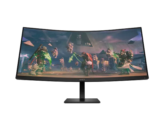 HP Home Monitors, OMEN by HP 34 inch WQHD 165Hz Curved Gaming Monitor - OMEN 34c