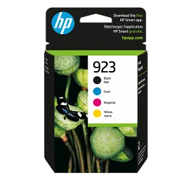 HP 923 Cyan/Magenta/Yellow/Black Original Ink Cartridge 4-pack, 6C3Y6LN