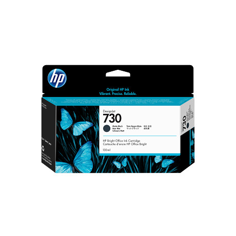 HP 730 P2V65A 130 ml mattfekete tintapatron eredeti T1700