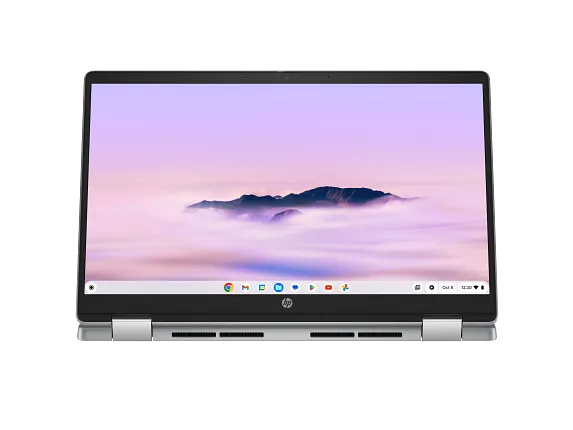 Series 8 of 18 HP Home Laptop PCs, HP Chromebook PLUS laptop x360 14b-cd0010nr, 14", touch screen, Intel® Core™ i3, 8GB RAM, 128GB UFS, FHD