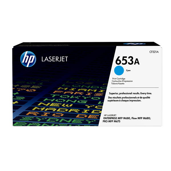 HP LaserJet 653A Cyan Print Cartridge