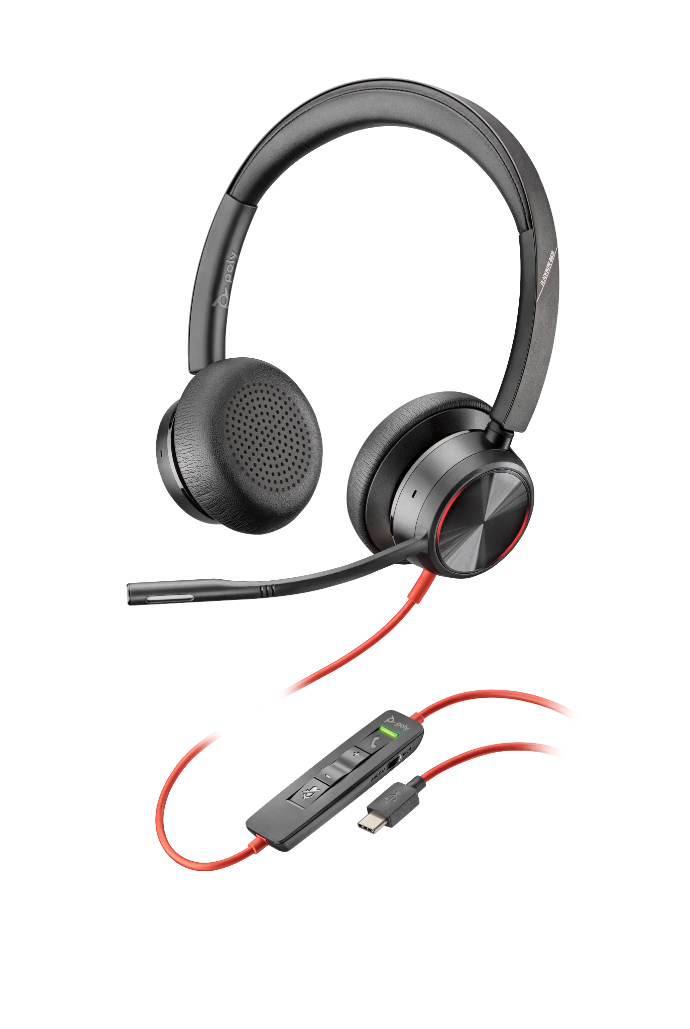 Blackwire 8225-M USB-A Poly Blackwire BW8225 UC Headset | Buy Poly BW8225 214406-01 HP