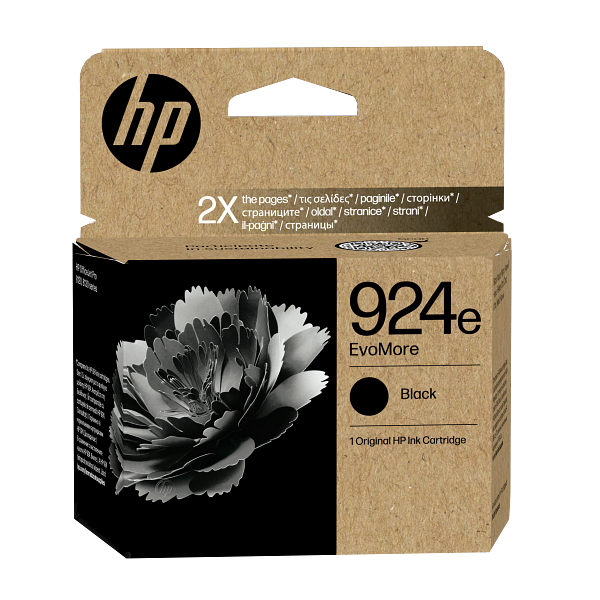 HP 924e Black EMEA Ink Cartridge 4K0V0NE #LS2