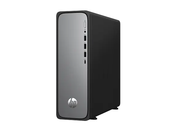 HP OmniDesk Slim Desktop S03-0010 PC, Windows 11 Home, Intel® 8GB RAM, 256GB SSD, Meteor silver