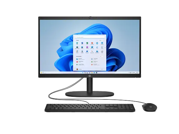 HP All-in-One Desktop 22-dg0040, Windows 11 Home, 21.45", Intel® N-series, 8GB RAM, 512GB SSD, FHD, Jet black