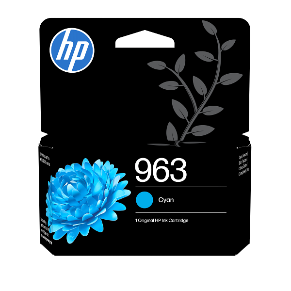 HP 963 Cyan EMEA Ink Cartridge 3JA23AE #LS3