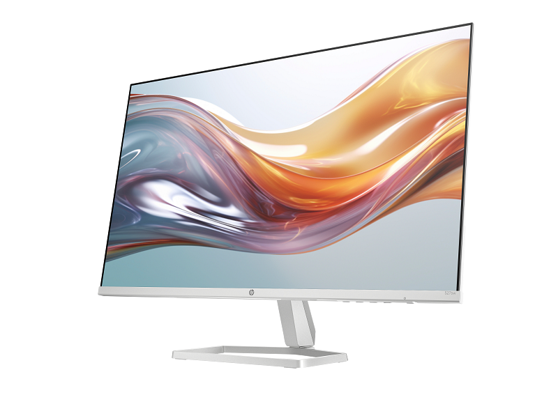 24C1 HP Series 5 27inch FHD White Monitor 527sw JetBlack ScreenSH CoreSet FrontLeft WhiteBg