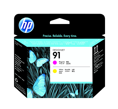 HP 91 Value Pack 775-ml Magenta/Yellow DesignJet Ink Cartridges/Printhead