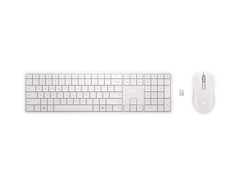 HP ワイヤレスキーボード ホワイト 本体 HP 270C Wireless Mouse and Keyboard Combo | HP® Africa