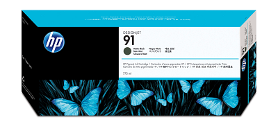 HP 91 775-ml Matte Black DesignJet Pigment Ink Cartridge