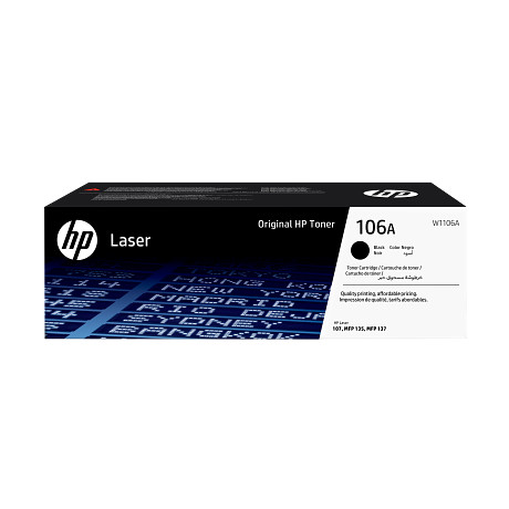HP 106A W1106A eredeti fekete LaserJet 107a 135 137 nyomtatókhoz toner kazetta (1000 old.)