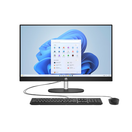 HP 27-cr0008nn AIO AY7P7EA 27" CI3/N300-2.4GHz 8GB 512GB W11H fekete nem érintőképernyős multifunkciós számítógép / PC