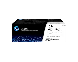 HP 83A 2-pack Black Original LaserJet Toner Cartridges, CF283AD