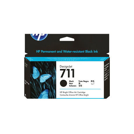 HP 711 CZ133A fekete tintapatron eredeti CZ133A T120 T125 T130 T520 T525 T530 80 ml