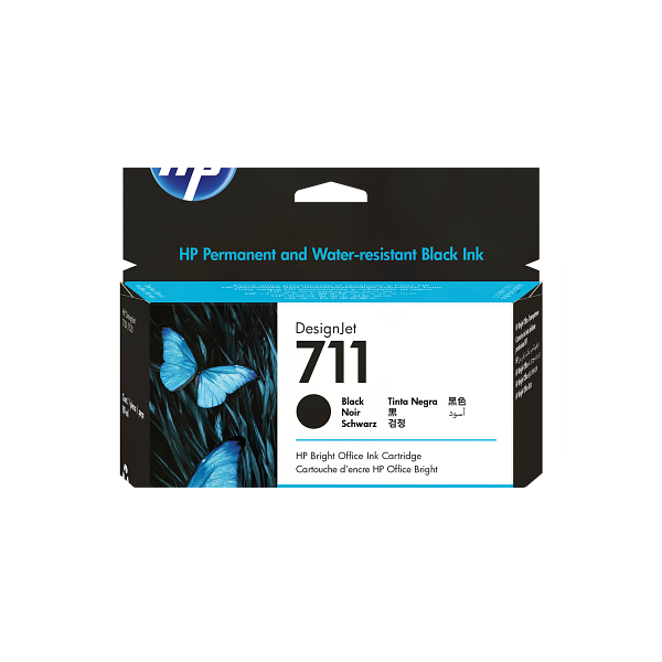 HP 711 80ml Black DesignJet Ink Cartridge WW CZ133A - 2000x2000