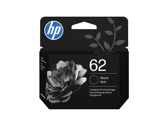 HP 62 Black Original Ink Cartridge, C2P04AN#140