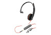 HP 8X227A6 Poly Blackwire 3215 monaurális USB-C headset + 3,5 mm-es csatlakozó + USB-C–USB-A-adapter (csomagban)