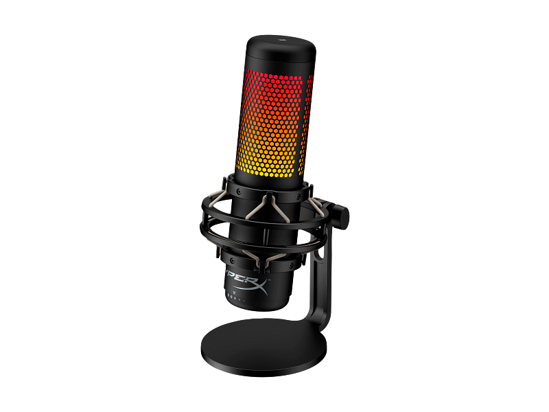 HyperX QuadCast S - USB Mikrofon (Siyah - Gri) - RGB Aydınlatma