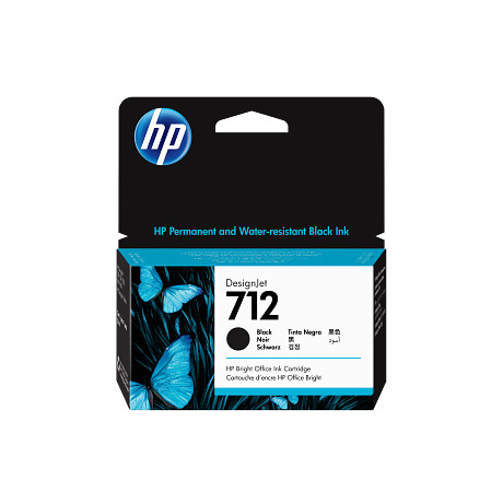 HP 3ED70A 712 38 ml-es fekete DesignJet tintapatron T250 T630 T650 Studio 24