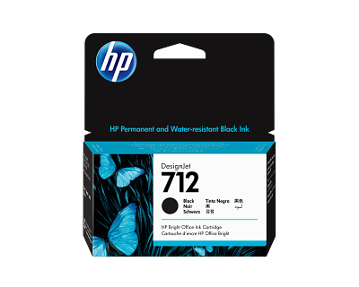HP 712 38-ml Black DesignJet Ink Cartridge