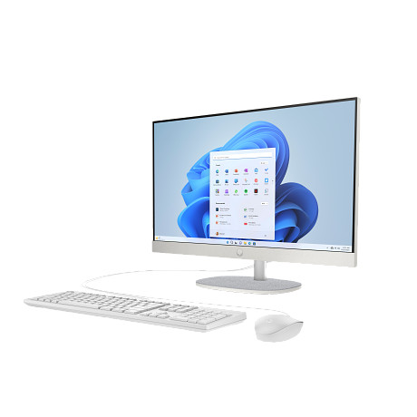 HP 24-cr0008nn AIO AY7N9EA 23.8" CI3/N300 8GB 512GB W11H fehér nem érintőképernyős multifunkciós számítógép / PC