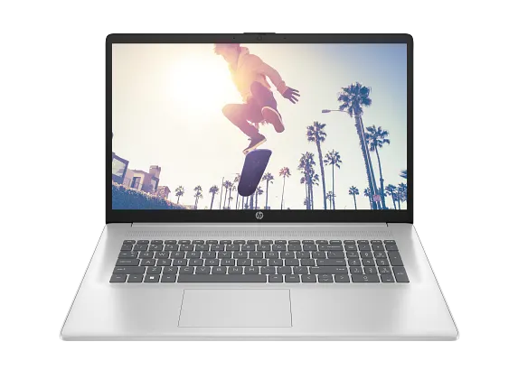 HP Home Laptop PCs, HP Laptop 17, Windows 11 Home, 17.3", Intel® Core™ 7, 16GB RAM, 512GB SSD, FHD, Natural silver