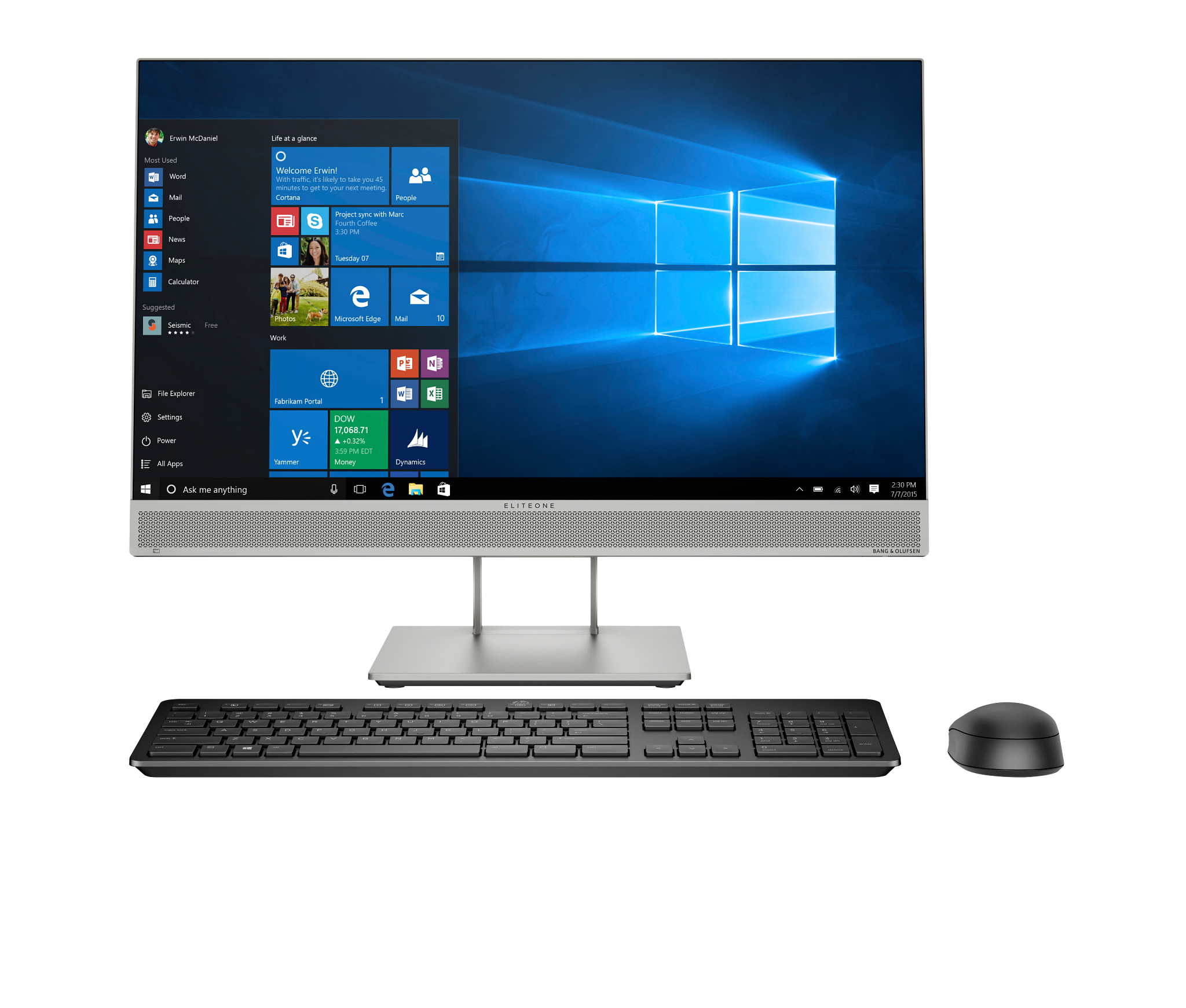 EliteOne G5 0 HP - All-in-One 23.8-inch PC Core i7-9700 9th i5 All 