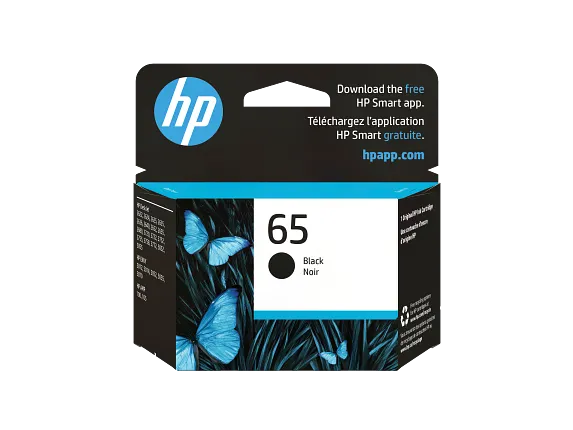Ink Supplies, HP 65 Black Original Ink Cartridge, N9K02AN#140
