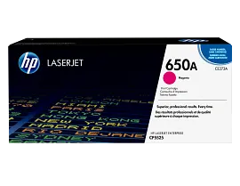 HP 650A Magenta Original LaserJet Toner Cartridge, CE273A