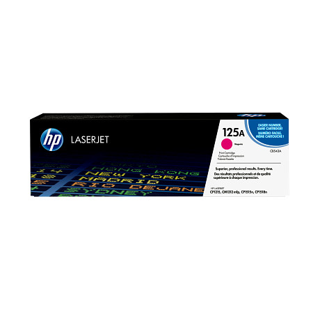 HP 125A CB543A Bíbor toner / festékkazetta Color Laserjet CP1215 CP1217 CP1515 CP1518 CM1312 nyomtatókhoz (1400 old.)