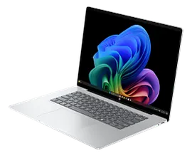 HP OmniBook 5 Laptop Next Gen AI 16-fb0037nr 16", Touch screen, Windows 11 Home, Snapdragon® X Plus, 32GB RAM, 512GB SSD, 2K, Glacier silver