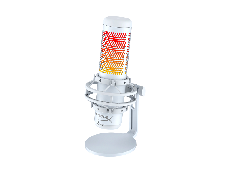 HyperX QuadCast S ホワイト HyperX QuadCast S - USB Microphone (White-Grey) - RGB