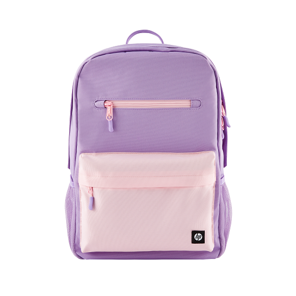 HP Campus Lavender Backpack Front White