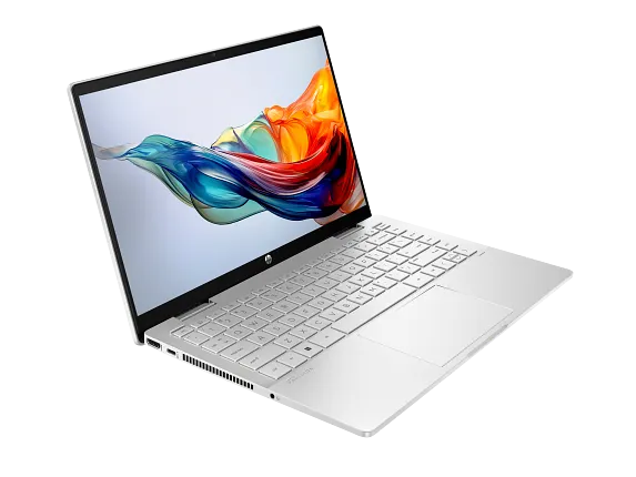 Series 5 of 8 HP Home Laptop PCs, HP Pavilion x360 2-in-1 Laptop 14, Windows 11 Home, 14", Touch screen, Intel® Core™ 7, 16GB RAM, 256GB SSD, FHD, Natural silver