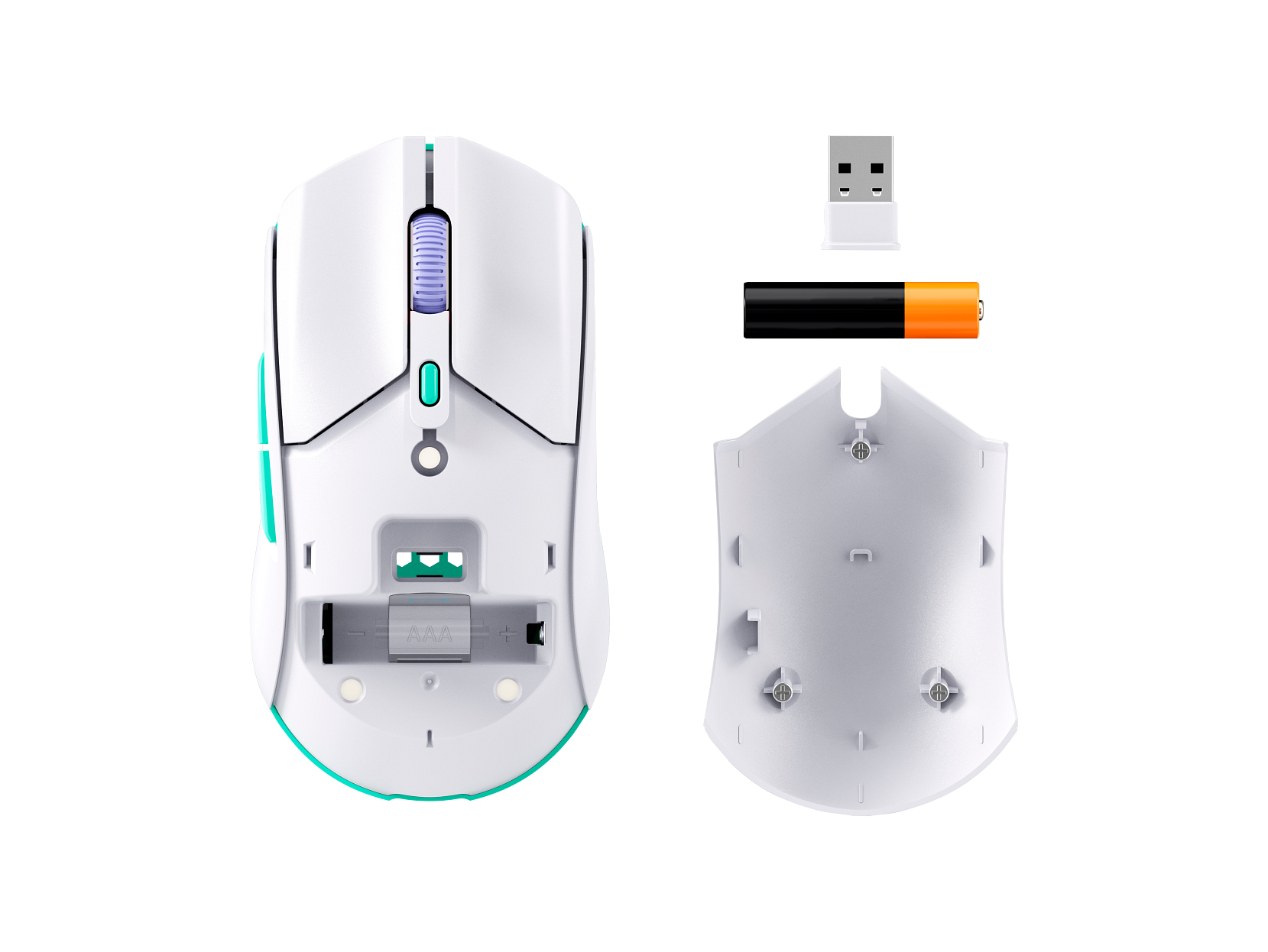 HyperX Pulsefire Haste 2 Core Wireless - Gaming Mouse (White) - Picture 2 of 10