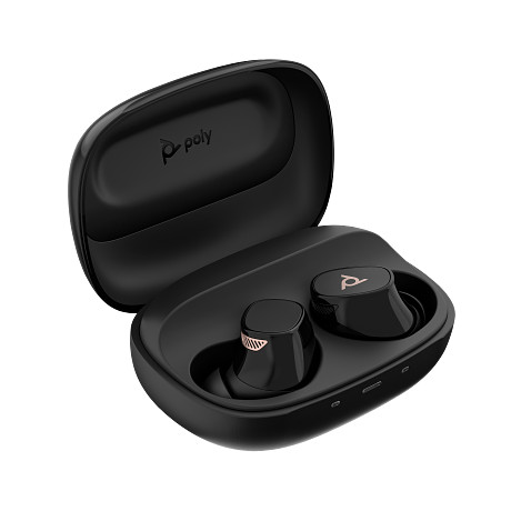 HP 946C3AA Poly Voyager Free 20 Black Earbuds +Basic Charge Case