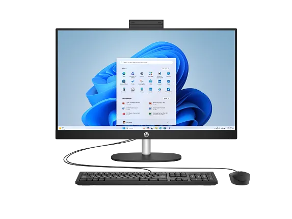 HP All-in-One Desktop AI 27-cr2075t PC, Windows 11 Home, 27", Touch screen, Intel® Core™ Ultra 7, 16GB RAM, 1TB SSD, FHD, Jet black