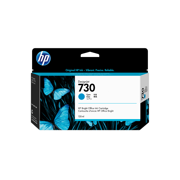 HP 730 130-ml Cyan DesignJet Ink Cartridge