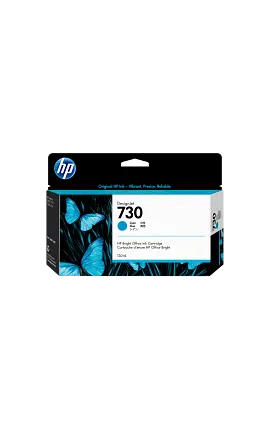 HP 730 130-ml Cyan DesignJet Ink Cartridge, P2V62A