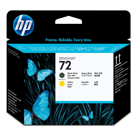 HP 72 C9384A matt fekete és sárga nyomtatófej C9384A T790 T795 T1300