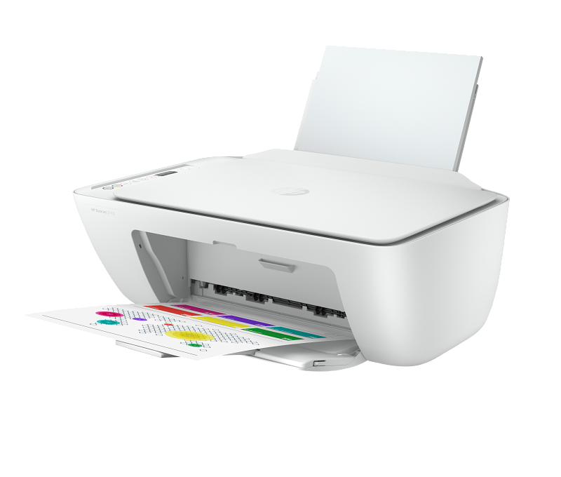 HP DeskJet 2710 OOV White Catalog, Left facing