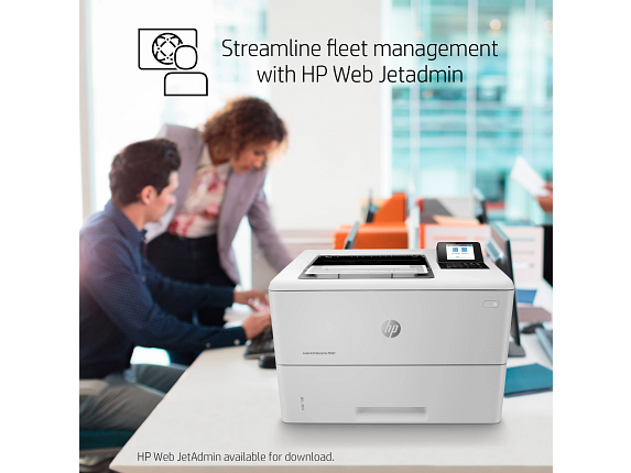 HP LaserJet Enterprise M507n Laser Printer, Black And White Mobile Print Up to - Afbeelding 8 van 10