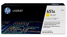 HP 651A Yellow Original LaserJet Toner Cartridge, CE342A