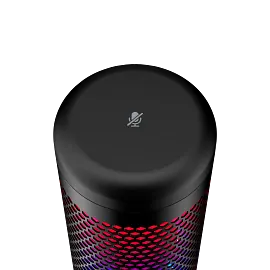 HyperX QuadCast S - USB Microphone - RGB Lighting - Black-Grey