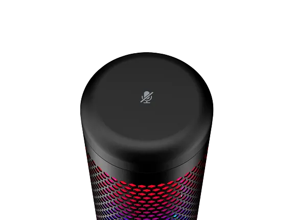 HyperX QuadCast S - USB Microphone - RGB Lighting - Black-Grey