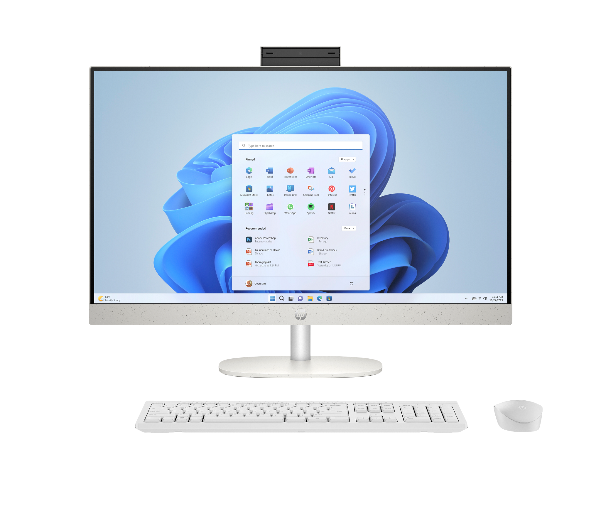 HP 27 inch All-in-One 27-cr0345in PC