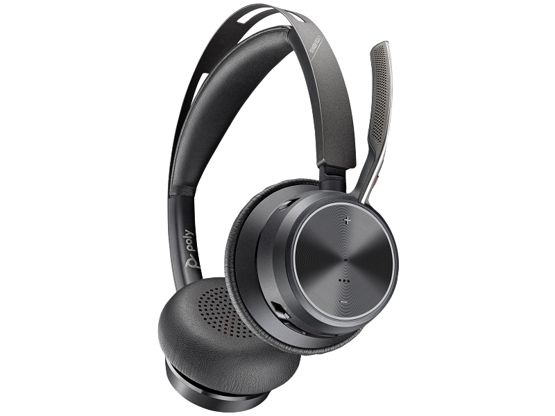 Poly Voyager Focus 2 USB-C-C Headset +USB-C/A Adapter +Charging