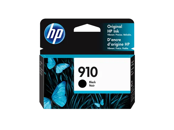 Ink Supplies, HP 910 Black Original Ink Cartridge, 3YL61AN#140