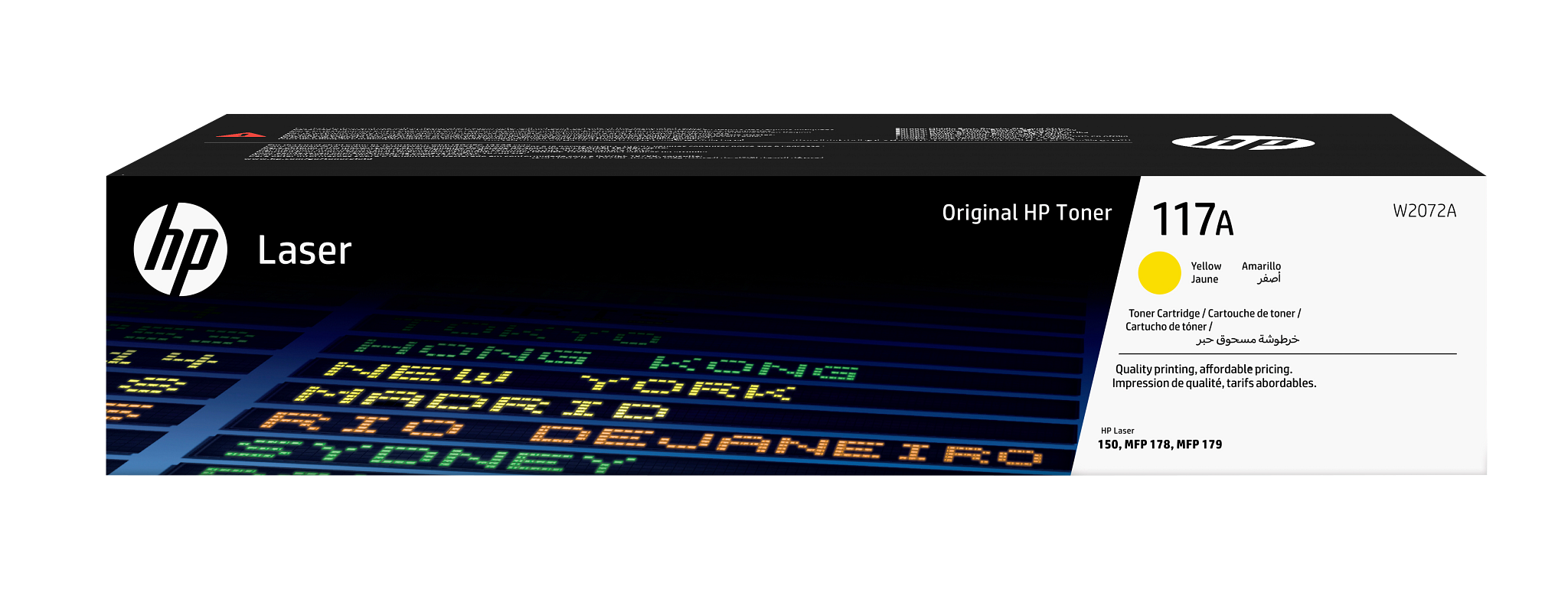 HP Laser 117A Yellow Toner Cartridge W2072A W2072-00003a EMEA