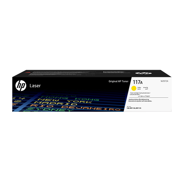 HP Laser 117A Yellow Toner Cartridge W2072A W2072-00003a EMEA